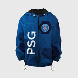 Куртка с капюшоном детская PSG абстракция, цвет: 3D-черный