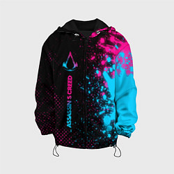 Детская куртка Assassins Creed - neon gradient: по-вертикали