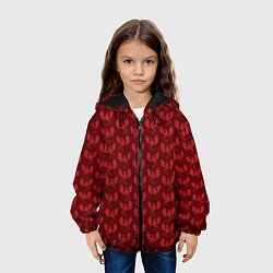 Куртка с капюшоном детская Паттерн с драконами, цвет: 3D-черный — фото 2
