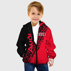Куртка с капюшоном детская Audi, цвет: 3D-черный — фото 2