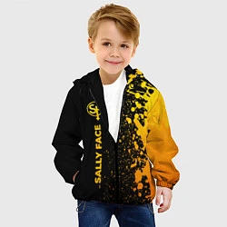 Куртка с капюшоном детская Sally Face - gold gradient: по-вертикали, цвет: 3D-черный — фото 2