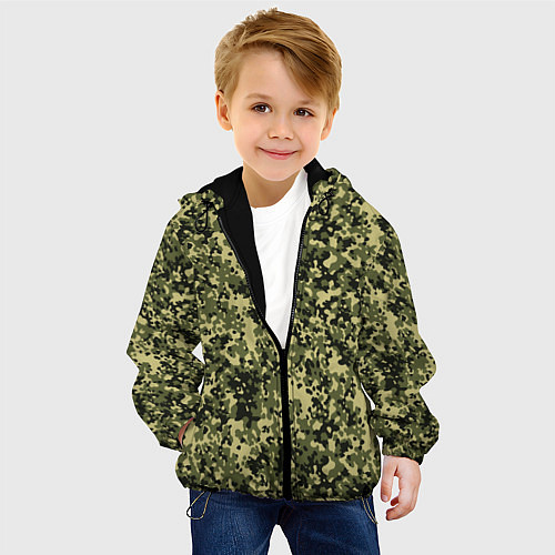 Детская куртка Камуфляж Flecktarn Jeitai / 3D-Черный – фото 4