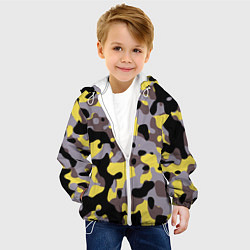 Куртка с капюшоном детская Камуфляж Yellow Stinger, цвет: 3D-белый — фото 2