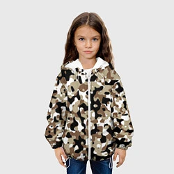 Куртка с капюшоном детская Камуфляж Open Terrain, цвет: 3D-белый — фото 2