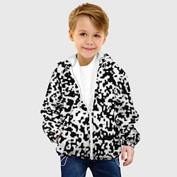 Куртка с капюшоном детская Камуфляж Cowskin мелкий, цвет: 3D-белый — фото 2