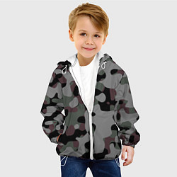 Куртка с капюшоном детская Камуфляж Urban Night, цвет: 3D-белый — фото 2