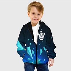 Куртка с капюшоном детская FNAF взрыв частиц, цвет: 3D-черный — фото 2