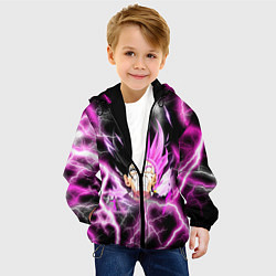 Куртка с капюшоном детская Драгон Бол Гоку Блек Dragon Ball, цвет: 3D-черный — фото 2
