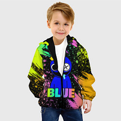Куртка с капюшоном детская Rainbow Friends - Blue, цвет: 3D-черный — фото 2