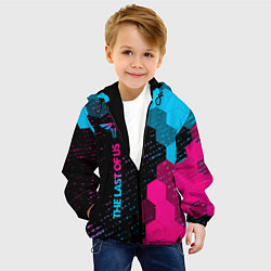 Куртка с капюшоном детская The Last Of Us - neon gradient: по-вертикали, цвет: 3D-черный — фото 2