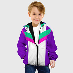 Куртка с капюшоном детская Always in sports сиреневый, цвет: 3D-черный — фото 2