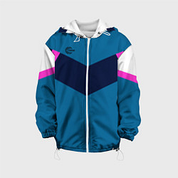 Куртка с капюшоном детская FIRM в стиле 90х, цвет: 3D-белый