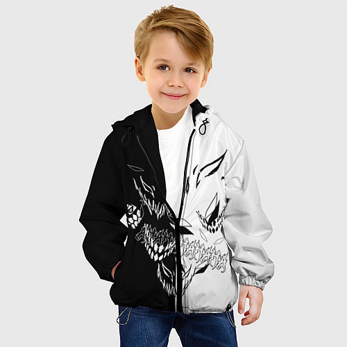 Детская куртка Drain Face ZXC / 3D-Черный – фото 4