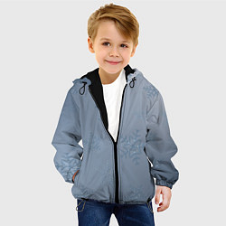 Куртка с капюшоном детская Серый снег, цвет: 3D-черный — фото 2