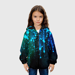 Куртка с капюшоном детская Space - starfall, цвет: 3D-черный — фото 2