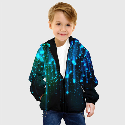 Детская куртка Space - starfall / 3D-Черный – фото 4