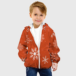Куртка с капюшоном детская Orange snow, цвет: 3D-белый — фото 2