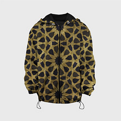 Куртка с капюшоном детская Арабские узоры, Arabian Pattern, цвет: 3D-черный