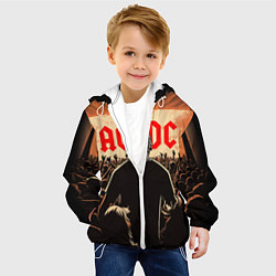 Куртка с капюшоном детская На рок концерте, цвет: 3D-белый — фото 2