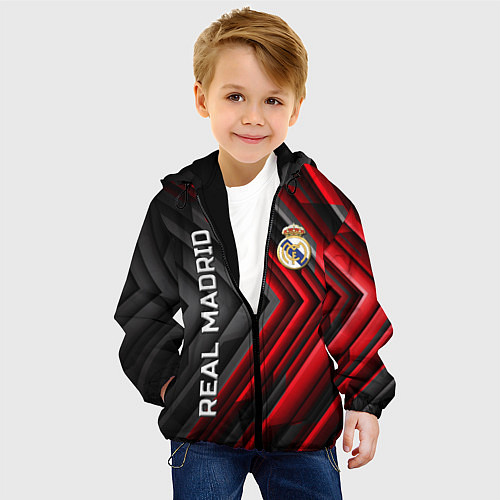 Детская куртка Real Madrid art / 3D-Черный – фото 4