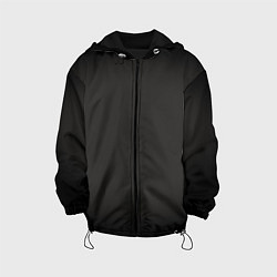 Куртка с капюшоном детская Черная виньетка для черного, цвет: 3D-черный