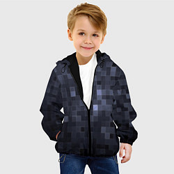Куртка с капюшоном детская Minecraft block time, цвет: 3D-черный — фото 2