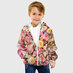 Куртка с капюшоном детская Тысяча цветов, цвет: 3D-белый — фото 2