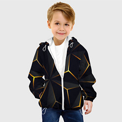 Куртка с капюшоном детская Hexagon Line Smart, цвет: 3D-белый — фото 2