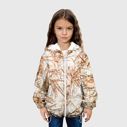 Куртка с капюшоном детская Резкие контуры, цвет: 3D-белый — фото 2
