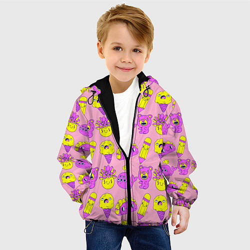 Детская куртка Childrens pattern / 3D-Черный – фото 4