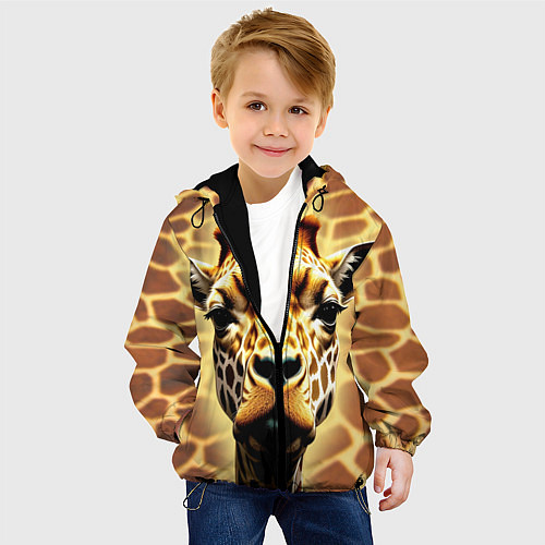 Детская куртка Жирафа / 3D-Черный – фото 4