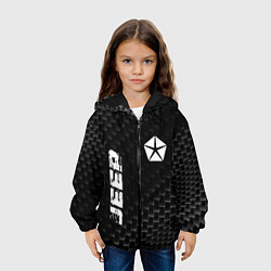 Куртка с капюшоном детская Jeep карбоновый фон, цвет: 3D-черный — фото 2