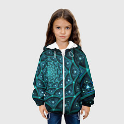 Куртка с капюшоном детская Андромеда, цвет: 3D-белый — фото 2