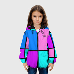Куртка с капюшоном детская Firm аля 80-е, цвет: 3D-черный — фото 2