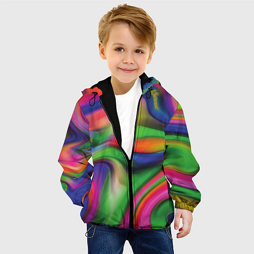 Детская куртка Bright colors / 3D-Черный – фото 4