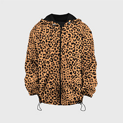 Детская куртка Оранжевое леопардовое поле