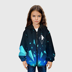 Куртка с капюшоном детская No Mans Sky взрыв частиц, цвет: 3D-черный — фото 2