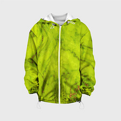 Куртка с капюшоном детская Abstraction green, цвет: 3D-белый