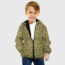 Куртка с капюшоном детская Золотой виноградник, цвет: 3D-черный — фото 2