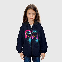 Куртка с капюшоном детская Daft Punk - One more time, цвет: 3D-черный — фото 2