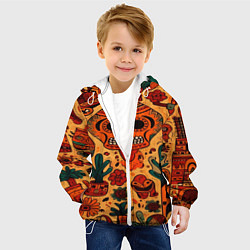 Куртка с капюшоном детская Мариачи Пустыни, цвет: 3D-белый — фото 2