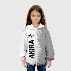 Куртка с капюшоном детская Akira glitch на светлом фоне: по-вертикали, цвет: 3D-белый — фото 2