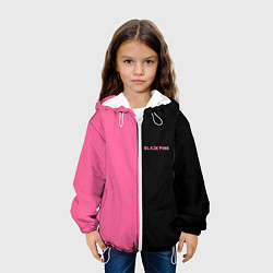 Куртка с капюшоном детская Blackpink- двойной, цвет: 3D-белый — фото 2