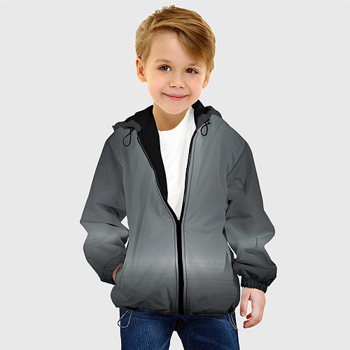 Детская куртка Прогулка по воде / 3D-Черный – фото 4