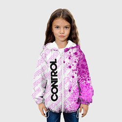 Куртка с капюшоном детская Control pro gaming: по-вертикали, цвет: 3D-белый — фото 2