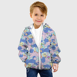 Куртка с капюшоном детская Грифончики, цвет: 3D-белый — фото 2