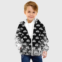 Куртка с капюшоном детская Алан Вейк узор, цвет: 3D-белый — фото 2