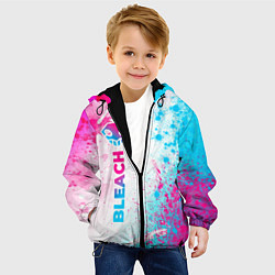 Куртка с капюшоном детская Bleach neon gradient style: по-вертикали, цвет: 3D-черный — фото 2