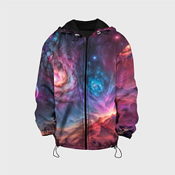 Куртка с капюшоном детская На задворках вселенной, цвет: 3D-черный