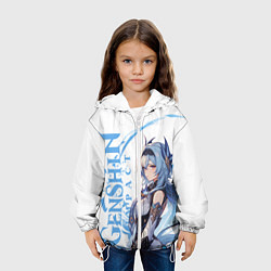 Куртка с капюшоном детская Genshin impact - Эола, цвет: 3D-белый — фото 2